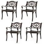 Sedie da patio in alluminio pressofuso (set da 2 o 4)