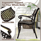 Sedie da patio in alluminio pressofuso (set da 2 o 4)
