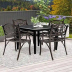 Sedie da patio in alluminio pressofuso (set da 2 o 4)