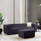 Divano da salotto in bouclé stile Mid-Century Modern