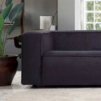 Divano da salotto in bouclé stile Mid-Century Modern