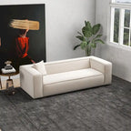 Divano da salotto in bouclé stile Mid-Century Modern