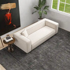 Divano da salotto in bouclé stile Mid-Century Modern
