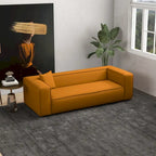 Divano da salotto in bouclé stile Mid-Century Modern