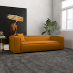 Divano da salotto in bouclé stile Mid-Century Modern