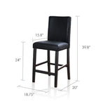 Sgabello da bancone Parson 24", ecopelle