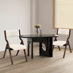 Sedie da pranzo pieghevoli con seduta e schienale imbottiti, set da 2 – Beige