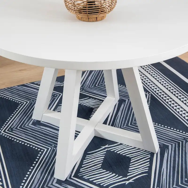 Tavolo da pranzo rotondo bianco