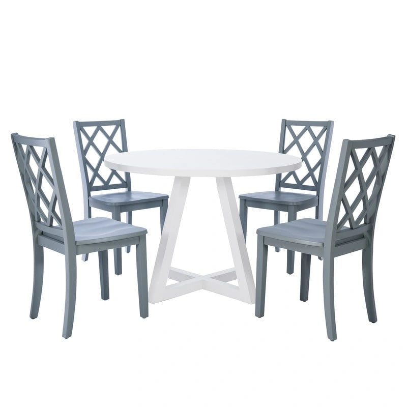 Tavolo da pranzo rotondo bianco