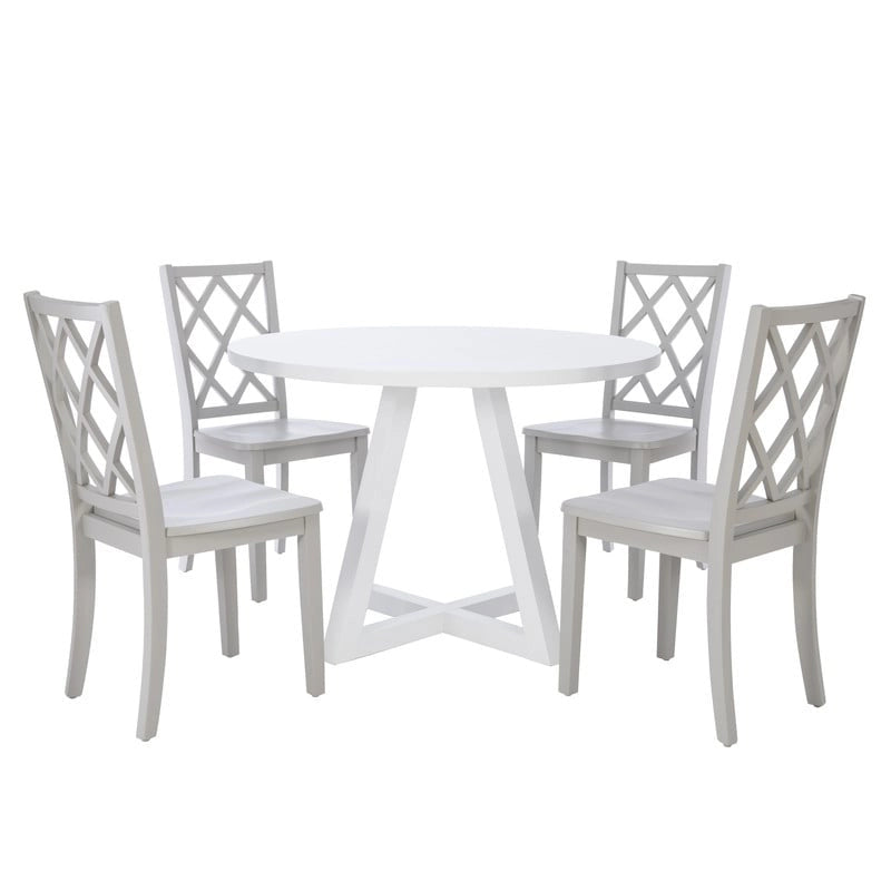 Tavolo da pranzo rotondo bianco