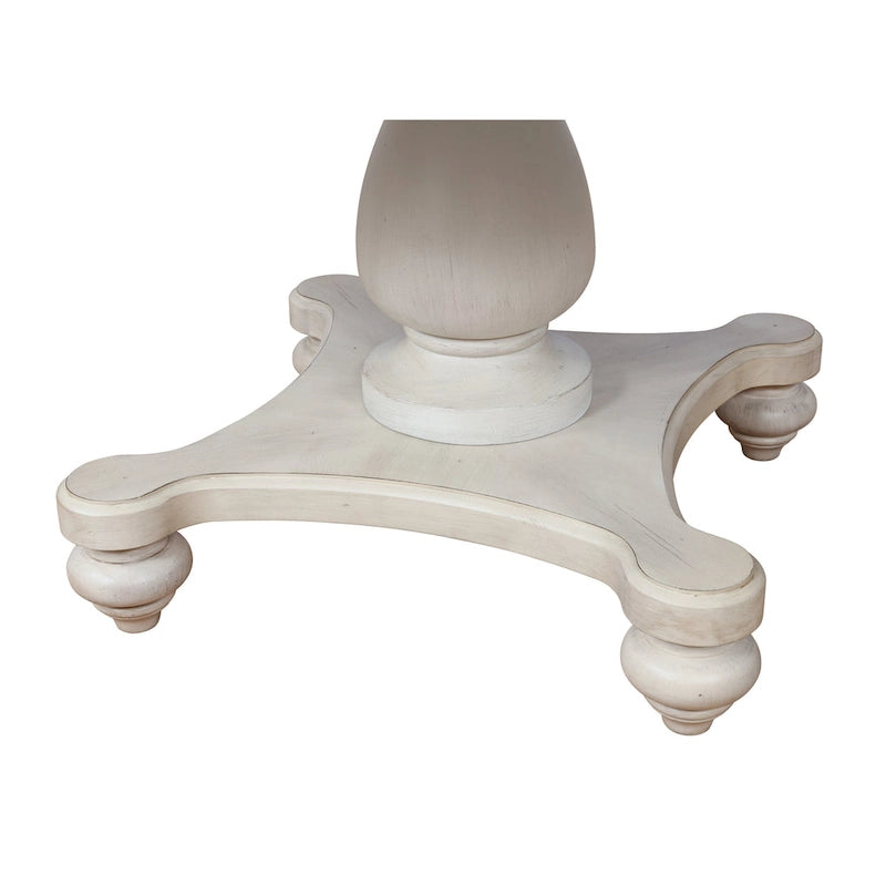 Set da pranzo rotondo con sedie - Finitura rovere anticato, 4 posti a sedere