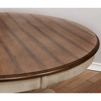 Set da pranzo rotondo con sedie - Finitura rovere anticato, 4 posti a sedere