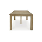 Tavolo da pranzo allungabile marrone chiaro - 44,5L x 30,13A pollici