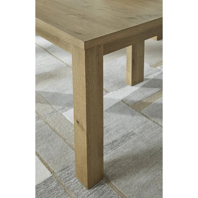Tavolo da pranzo allungabile marrone chiaro - 44,5L x 30,13A pollici