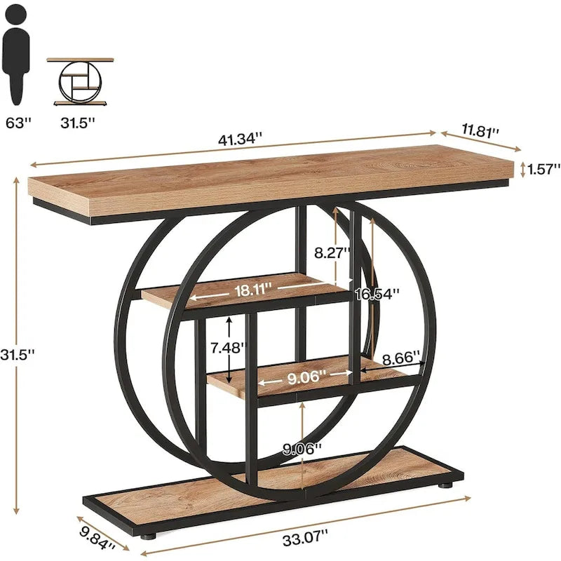 Consolle a 4 ripiani da 105 cm