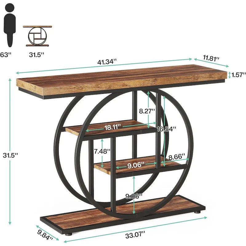 Consolle a 4 ripiani da 105 cm
