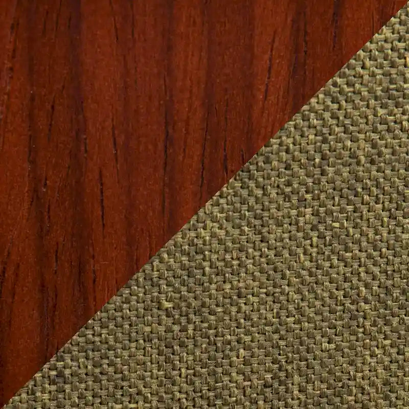 Poltroncina Mid-Century Modern con finitura noce
