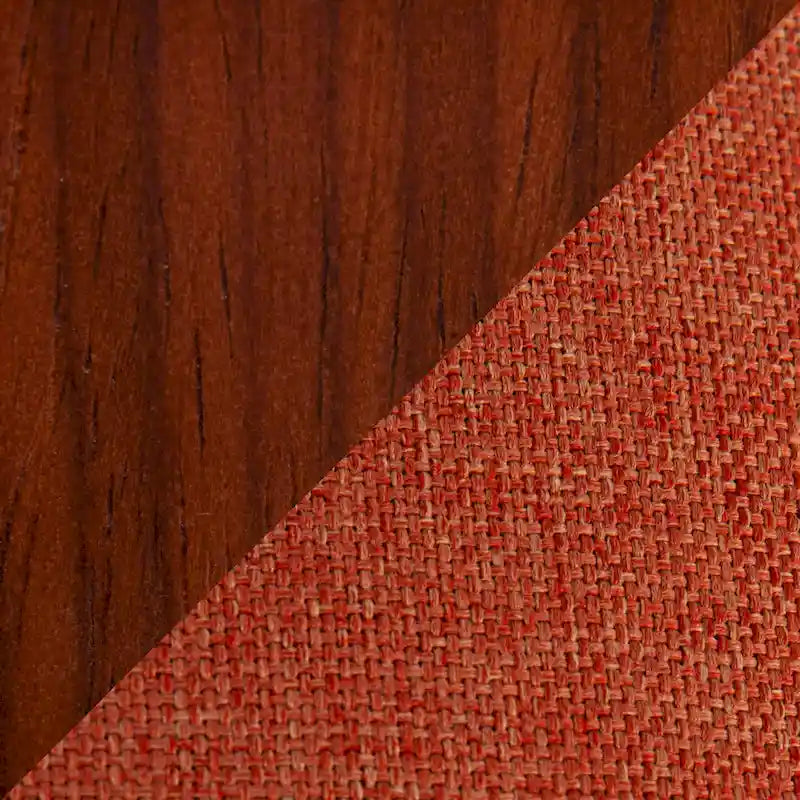 Poltroncina Mid-Century Modern con finitura noce