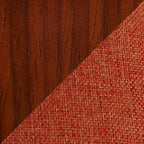 Poltroncina Mid-Century Modern con finitura noce