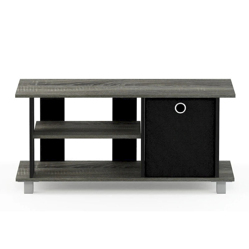 Mobile TV Compatto con Cassetti Contenitori e Ripiani Aperti