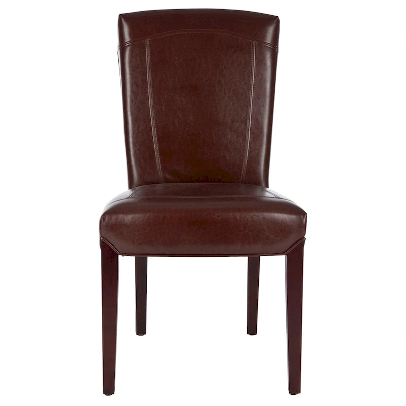 Sedia da pranzo Parsons con rivestimento in pelle marmorizzata (set da 2)