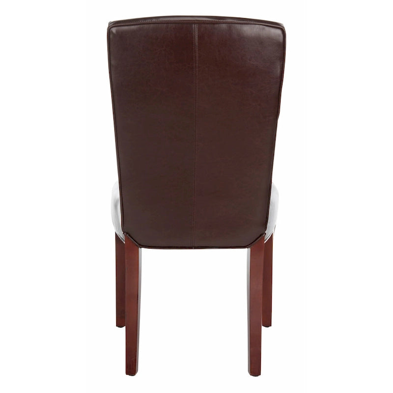 Sedia da pranzo Parsons con rivestimento in pelle marmorizzata (set da 2)