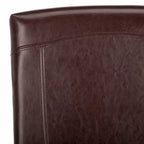 Sedia da pranzo Parsons con rivestimento in pelle marmorizzata (set da 2)