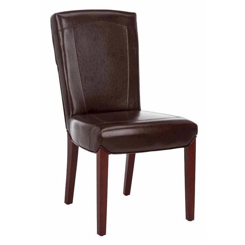 Sedia da pranzo Parsons con rivestimento in pelle marmorizzata (set da 2)