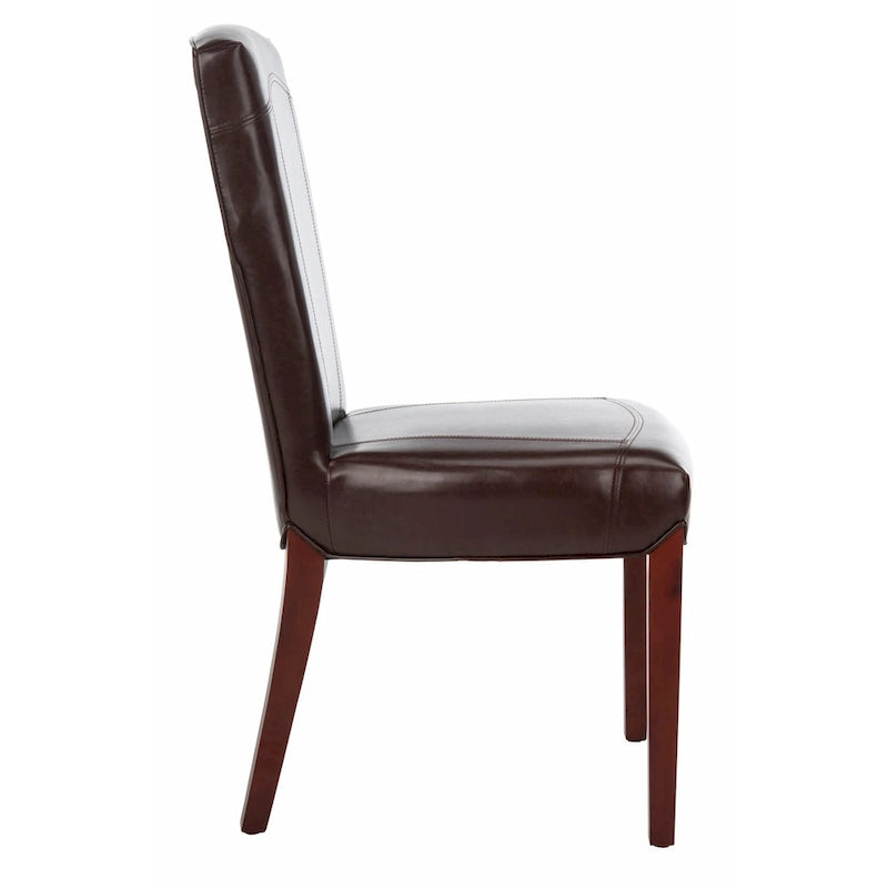 Sedia da pranzo Parsons con rivestimento in pelle marmorizzata (set da 2)