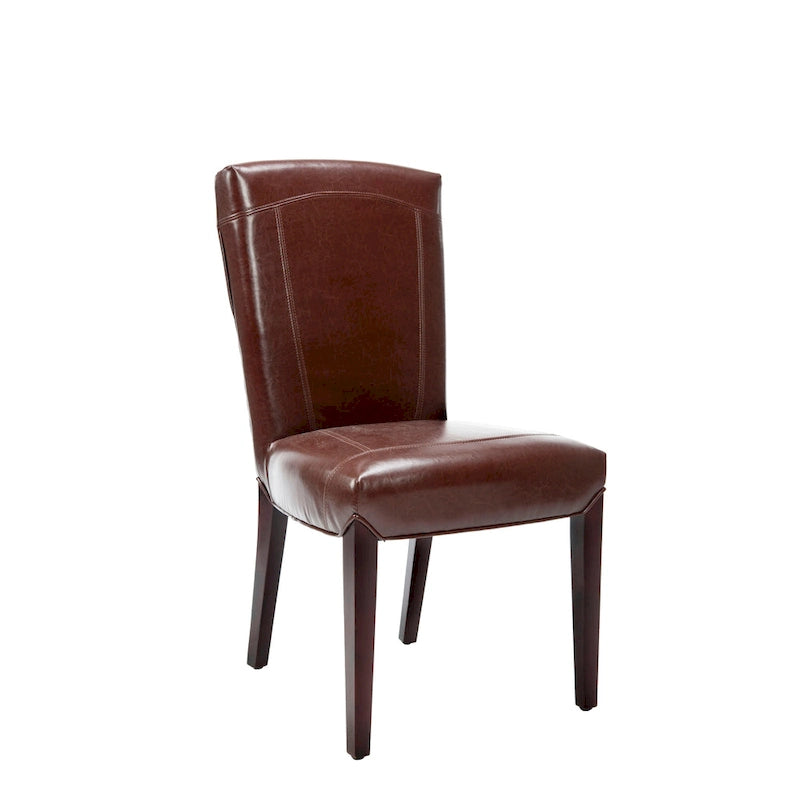 Sedia da pranzo Parsons con rivestimento in pelle marmorizzata (set da 2)
