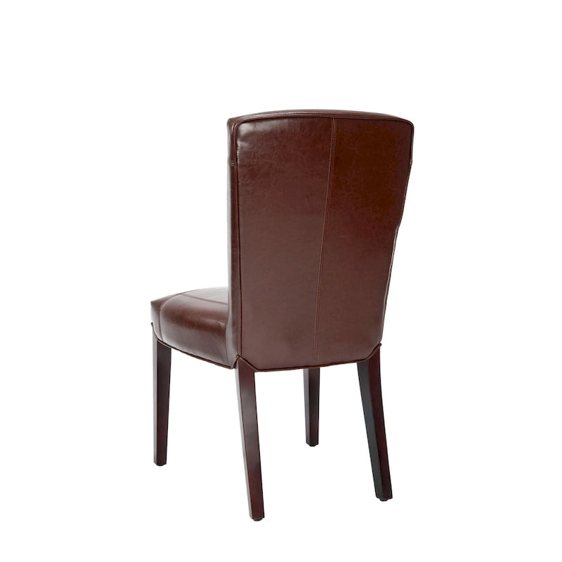 Sedia da pranzo Parsons con rivestimento in pelle marmorizzata (set da 2)