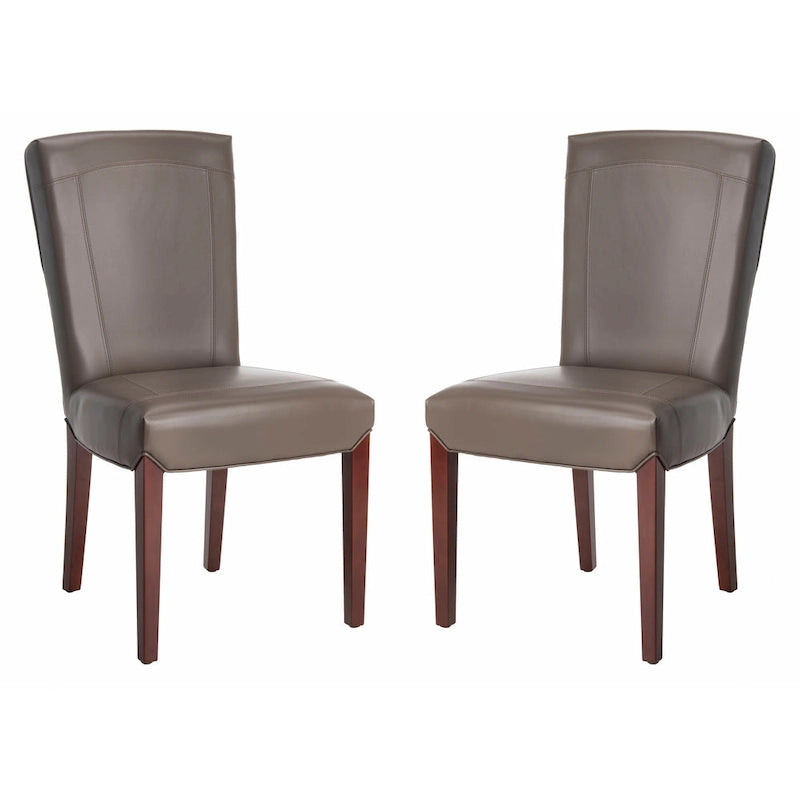 Sedia da pranzo Parsons con rivestimento in pelle marmorizzata (set da 2)