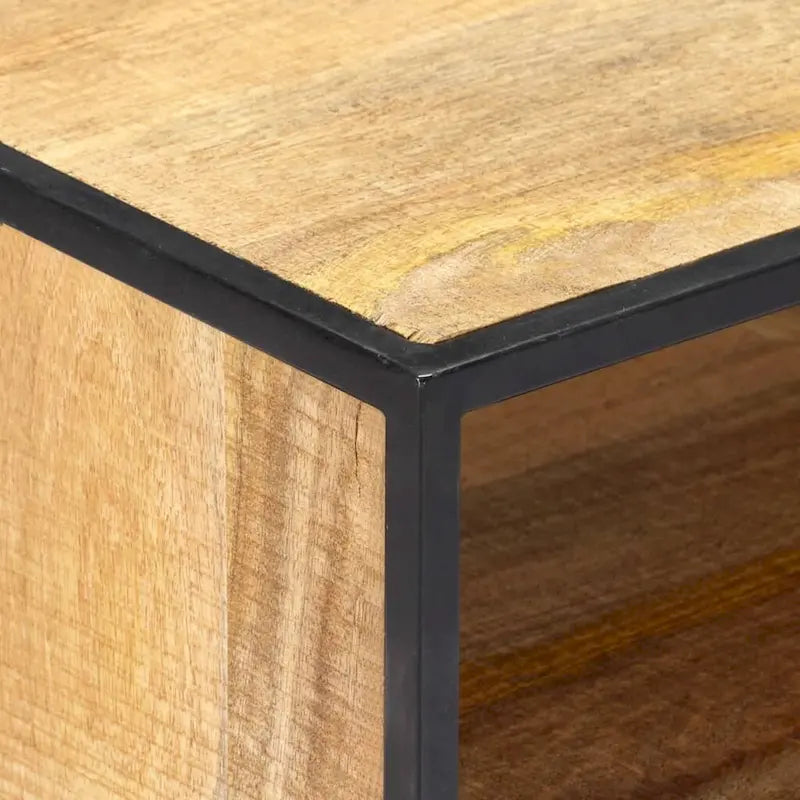 Mobile TV 120 x 30 x 45 cm Legno massello di mango con cassetti e ripiani