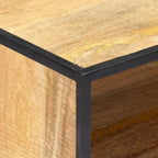 Mobile TV 120 x 30 x 45 cm Legno massello di mango con cassetti e ripiani