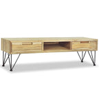 vidaXL TV Stand 47.2x13.8x13.8 Solid Teak