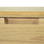 Mobile TV in Teak Massello con Cassetti e Ripiani, 120 x 35 x 35 cm