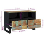 Mobile TV 70x33x46 cm Legno Massello