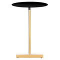 Tavolino d'appoggio rotondo a C - 45 cm L x 45 cm P x 63,5 cm H