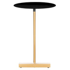 Tavolino d'appoggio rotondo a C - 45 cm L x 45 cm P x 63,5 cm H