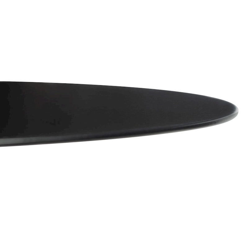 Tavolino d'appoggio rotondo a C - 45 cm L x 45 cm P x 63,5 cm H