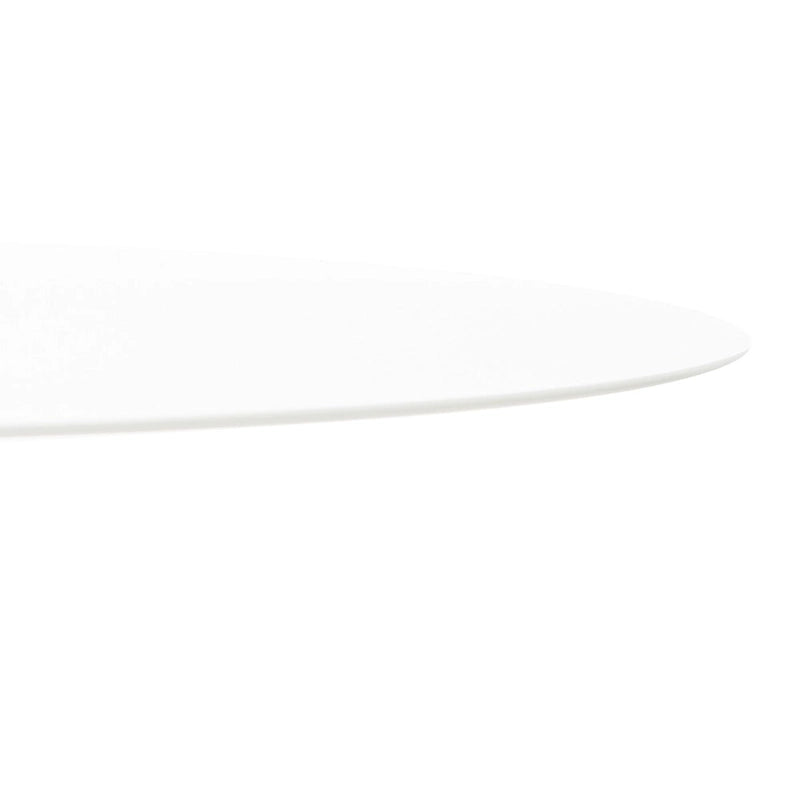 Tavolino d'appoggio rotondo a C - 45 cm L x 45 cm P x 63,5 cm H