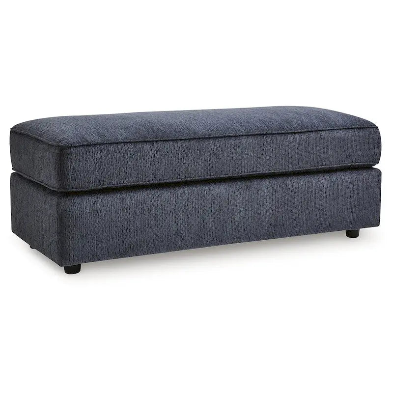 Pouf accentato oversize color cobalto