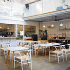 Sedia da pranzo moderna Y-Shaped Weave con struttura in metallo