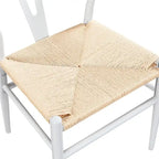 Sedia da pranzo moderna Y-Shaped Weave con struttura in metallo