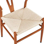 Sedia da pranzo moderna Y-Shaped Weave con struttura in metallo
