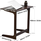 Tavolino a C - 39,4 cm P x 60 cm L x 65 cm H