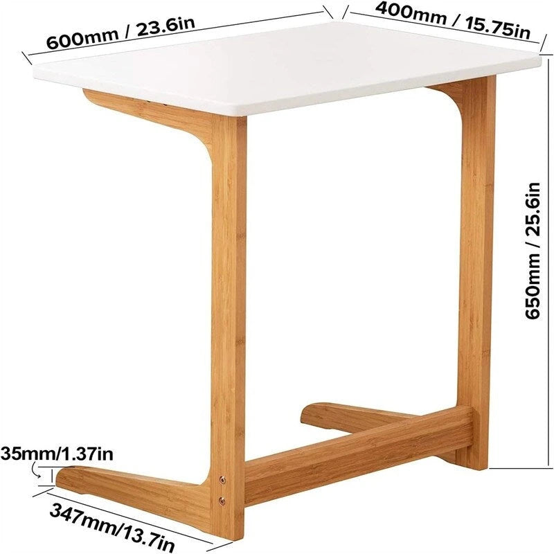 Tavolino a C - 39,4 cm P x 60 cm L x 65 cm H