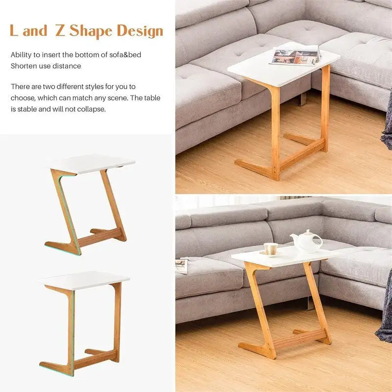 Tavolino a C - 39,4 cm P x 60 cm L x 65 cm H