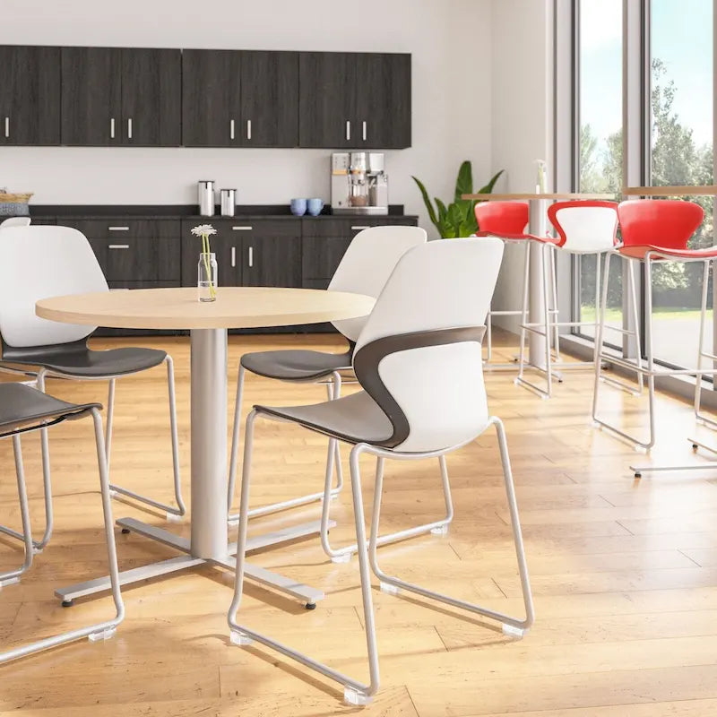 Tavolo rotondo da bar 90 cm per sala da pranzo, cucina o bar